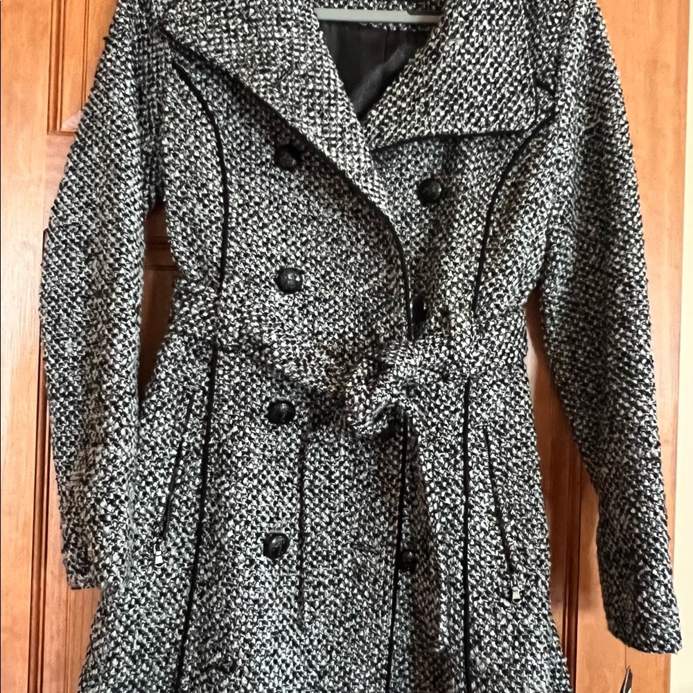 Guess double breasted tweed coat